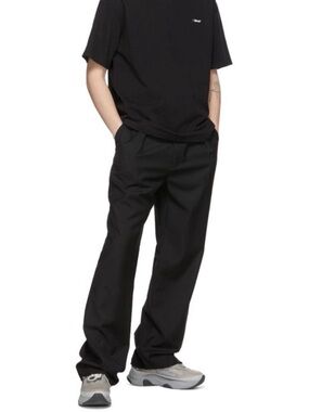 C2H4 Filtered Reality Folded Waist Tailored Trouser R002-056 - Sz Large - Black
